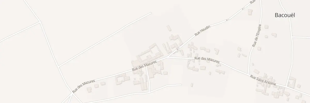 Plan du 14 Rue des Mazures à Bacouël
