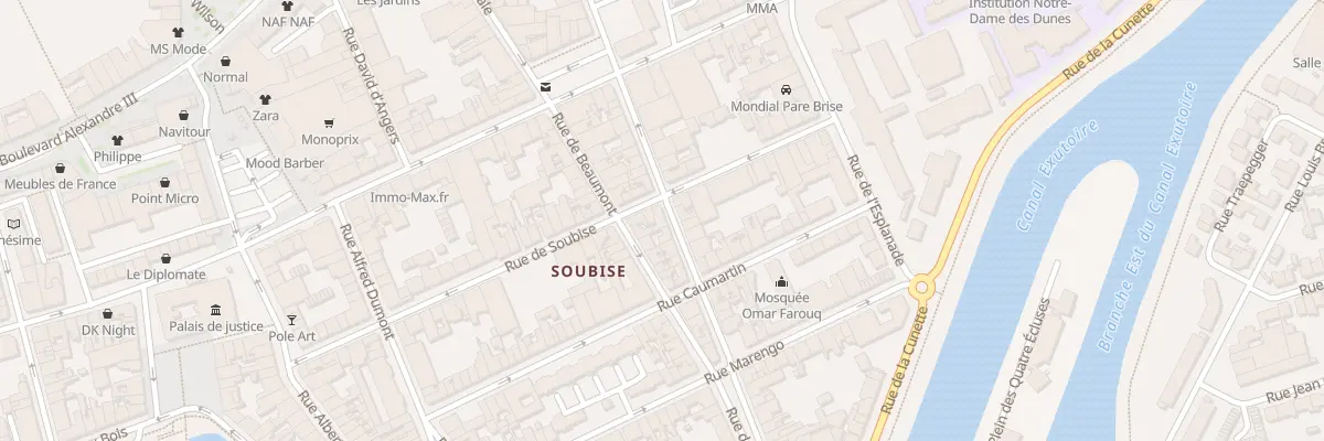 Plan du 22 Rue de Sechelles à Dunkerque