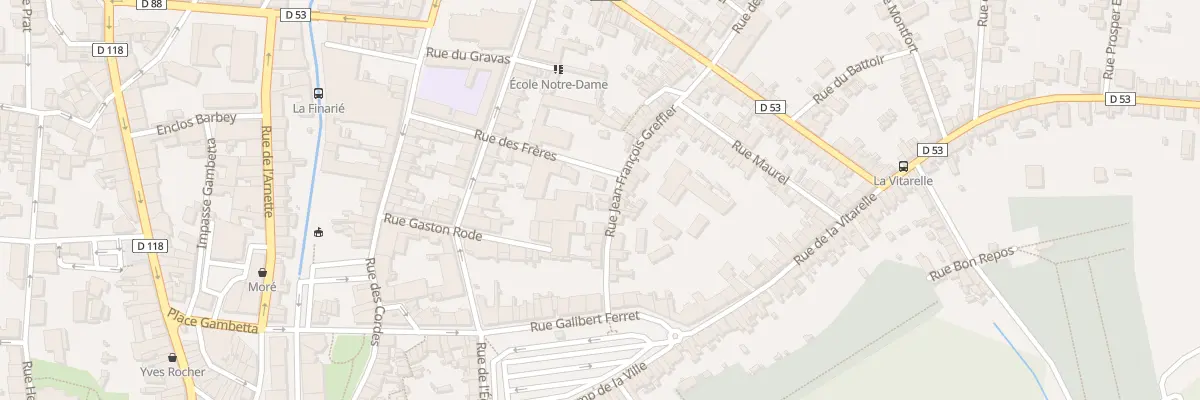 Plan du 15 Rue J Francois Greffier à Mazamet
