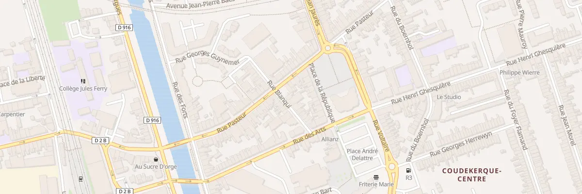 Plan du 22 Rue Blanqui à Coudekerque-Branche