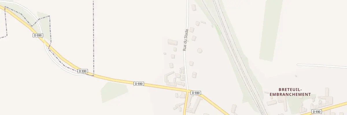 Plan du 9 Rue du Stade à Bacouël