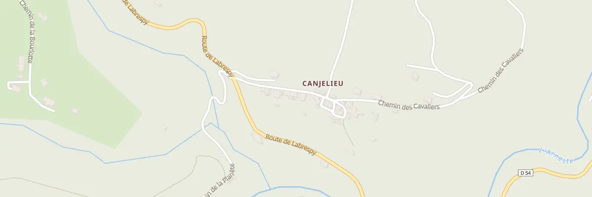 Plan du 12 Rte de Canjelieu à Mazamet