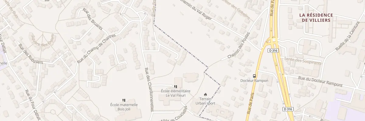 Plan du 14 Rue des Etourneaux à Sarcelles