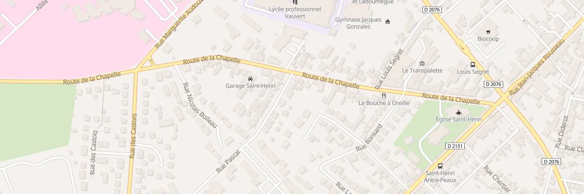 Plan du 5 Rue Pascal à Bourges