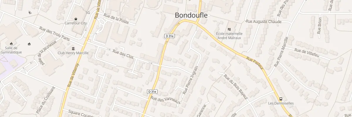 Plan du 3 Rue Pierre Ingrain à Bondoufle