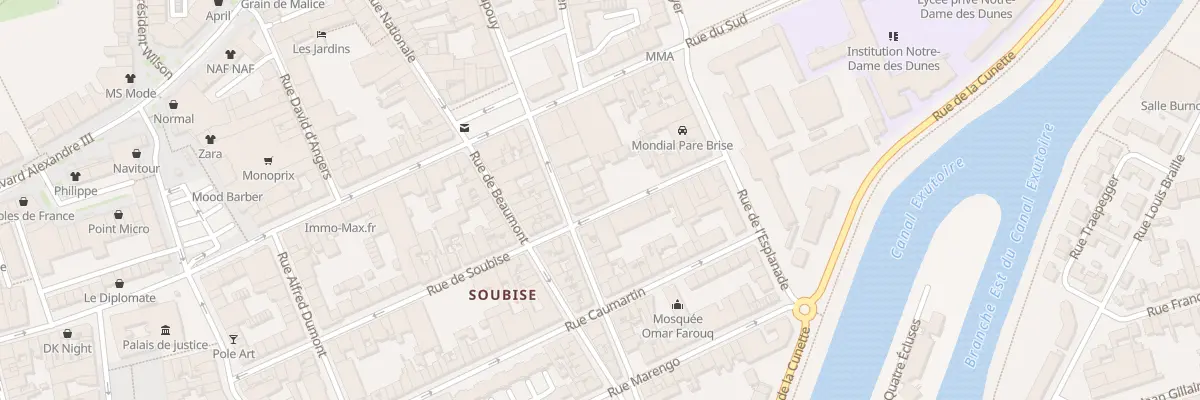 Plan du 61 Rue de Soubise à Dunkerque