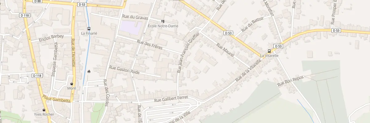 Plan du 16 Rue J Francois Greffier à Mazamet