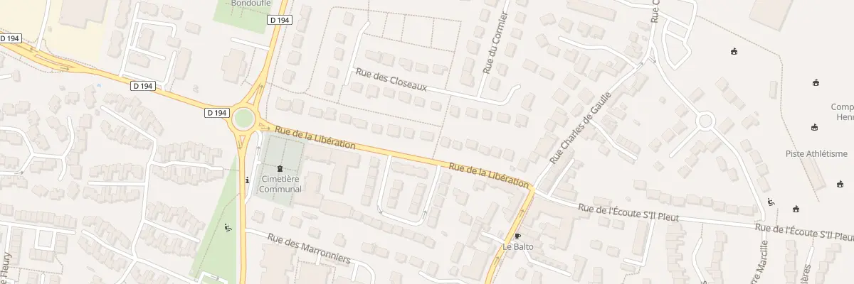 Plan du 12 Rue de la Libération à Bondoufle
