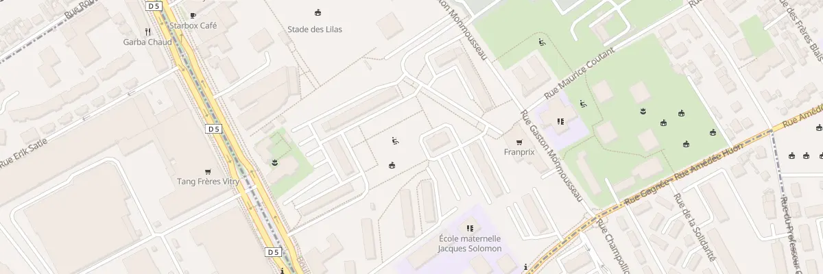 Plan du 18 Rue Gaston Monmousseau à Ivry-sur-Seine