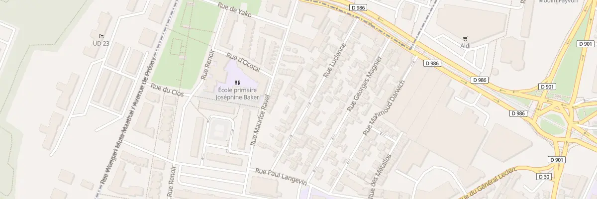 Plan du 30 Rue Lucienne à La Courneuve