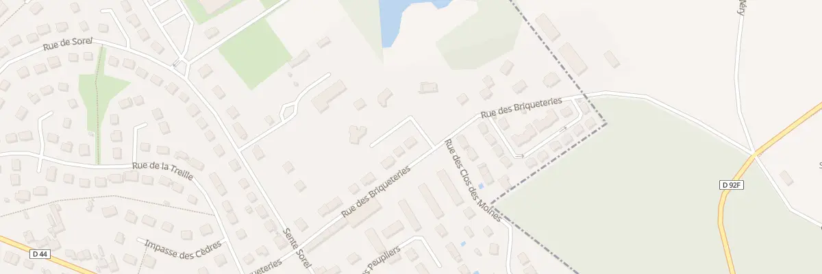 Plan du 33 Rue des Briqueteries à Précy-sur-Oise