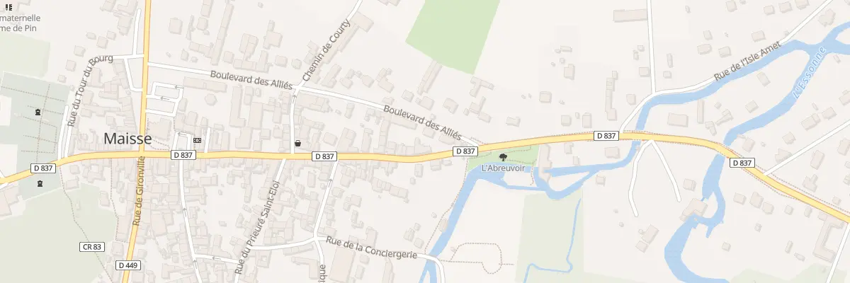 Plan du 1 Bd des Alliés à Maisse