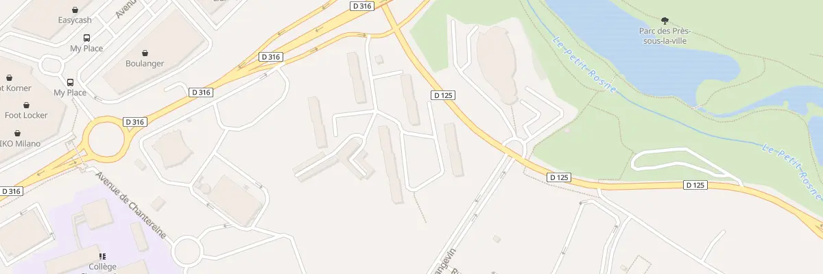 Plan du 60 Rte de Garges à Sarcelles