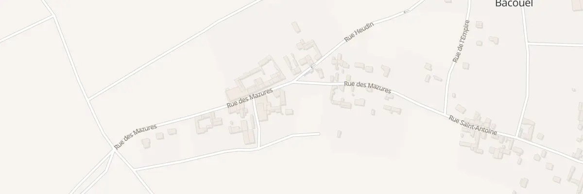Plan du 13 Rue des Mazures à Bacouël