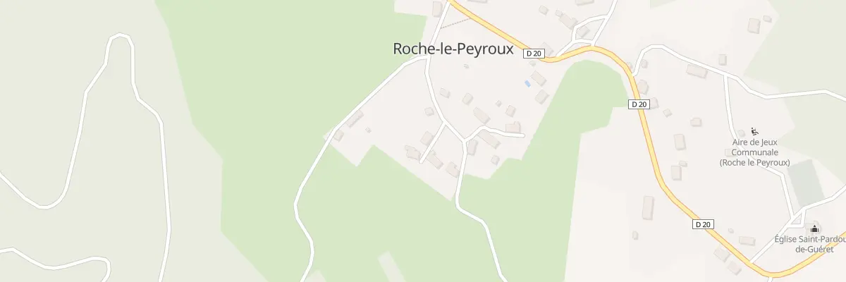 Plan du 5027 Au Bourg à Roche-le-Peyroux