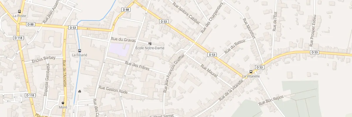 Plan du 23 Rue J Francois Greffier à Mazamet