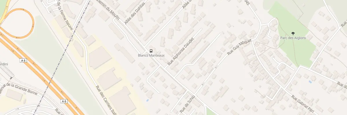 Plan du 6 Rue Alphonse Daudet à Grigny