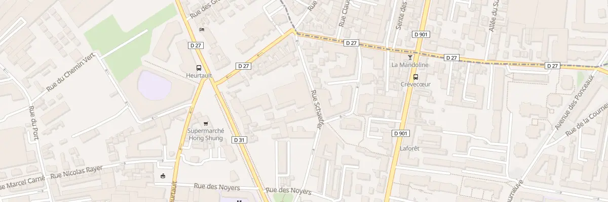 Plan du 57 Rue Schaeffer à Aubervilliers