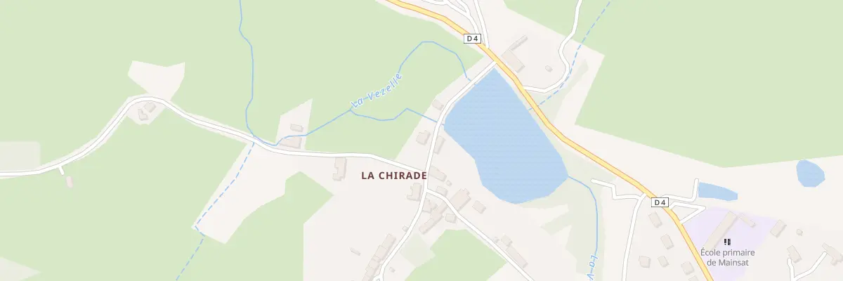 Plan du 5 La Chirade à Mainsat