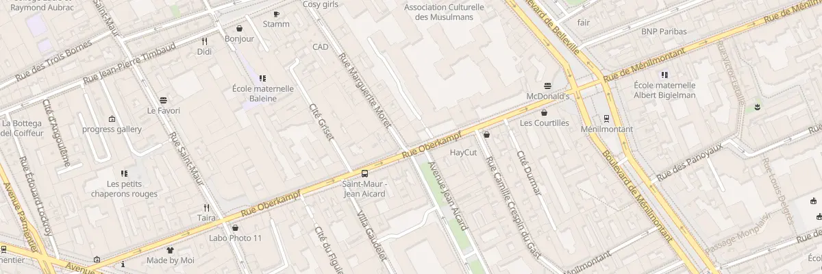 Plan du 2 Rue Marguerite Moret à Paris 11e Arrondissement
