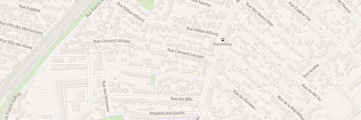 Plan du 17 Rue Clément Lécuyer à Stains