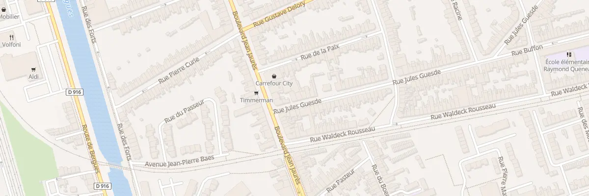 Plan du 7 Rue Jules Guesde à Coudekerque-Branche