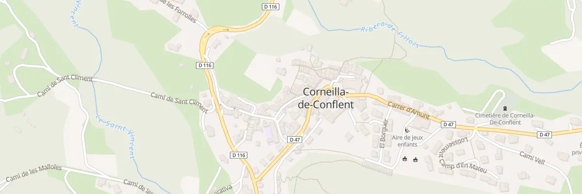 Plan du 207 Le Village à Corneilla-de-Conflent