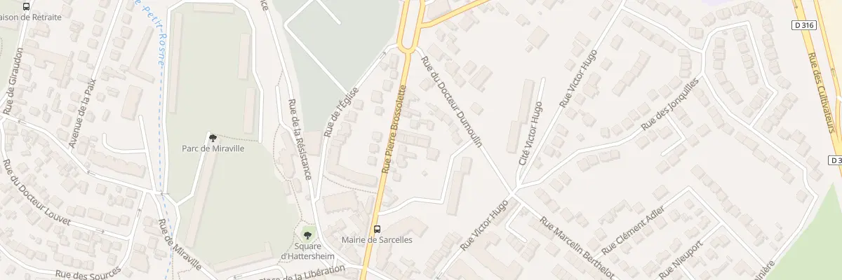 Plan du 134 Rue Pierre Brossolette à Sarcelles