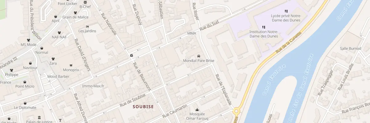 Plan du 69 Rue de Soubise à Dunkerque