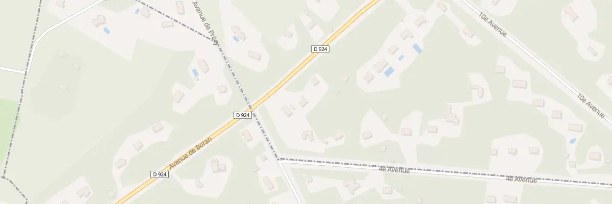 Plan du 32 Av de Boran à Gouvieux