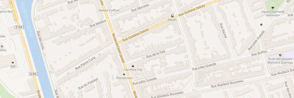 Plan du 21 Rue de la Paix à Coudekerque-Branche