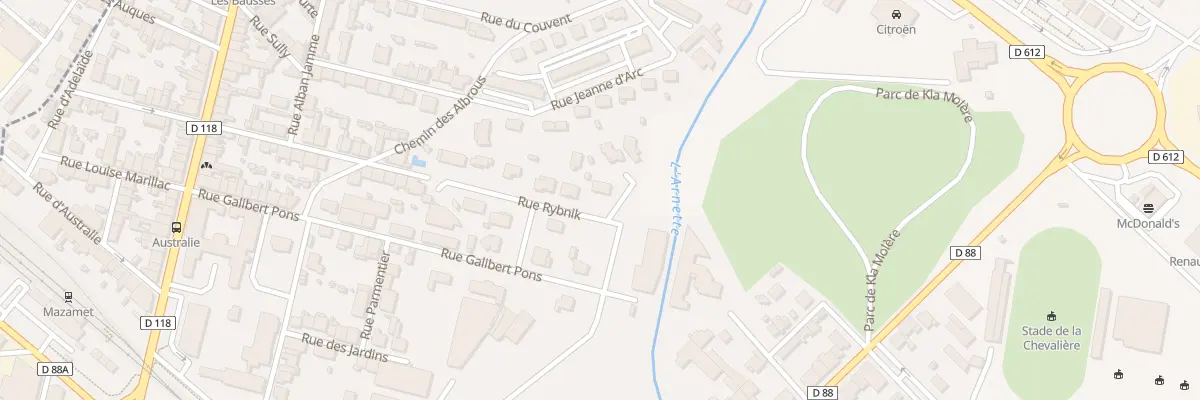 Plan du 6 Rue Rybnik à Mazamet