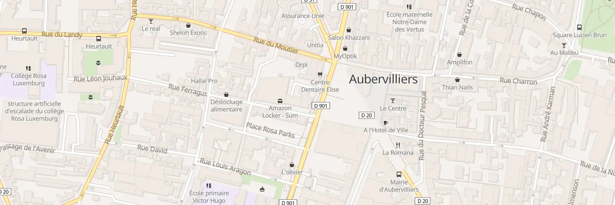 Plan du 6 Rue Ferragus à Aubervilliers