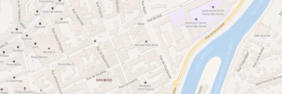 Plan du 71 Rue de Soubise à Dunkerque
