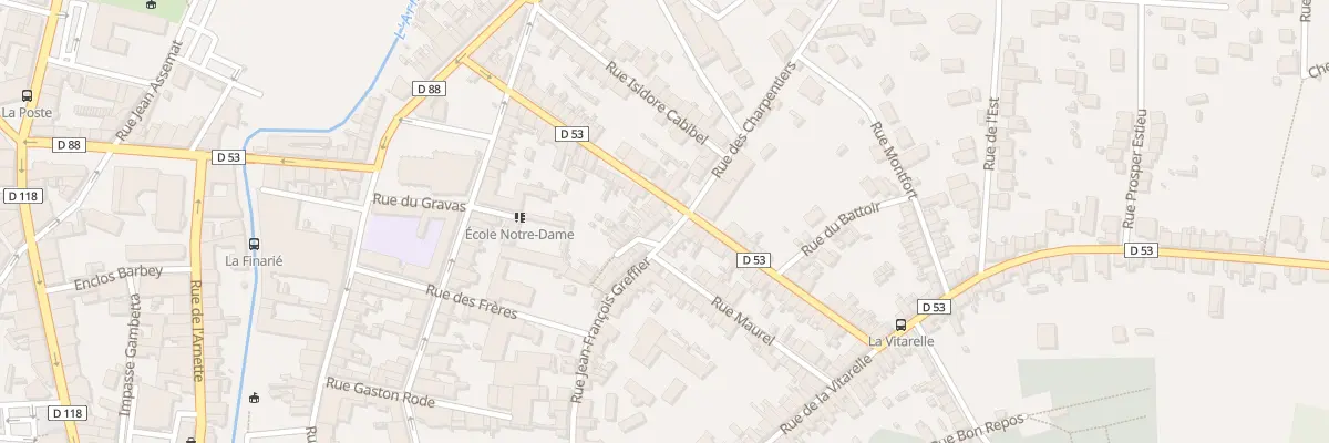 Plan du 43 Rue J Francois Greffier à Mazamet