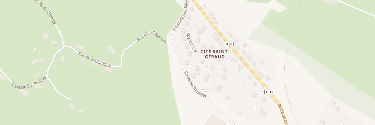 Plan du 5231B Cité Saint Géraud à Drugeac