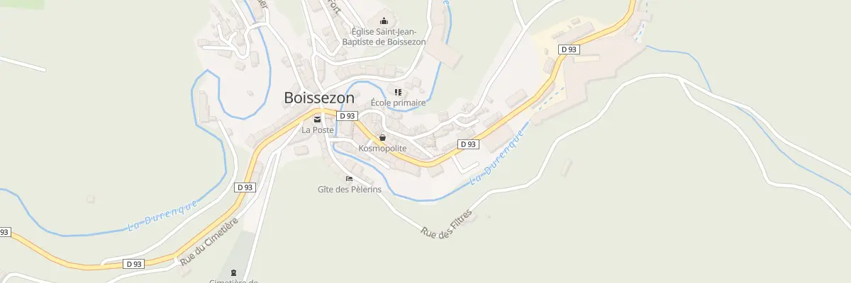 Plan du 16 Rue du Foirail à Boissezon