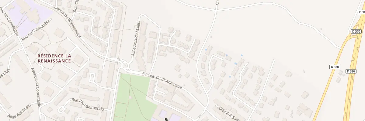 Plan du 12 Rue Georges Bizet à Écouen