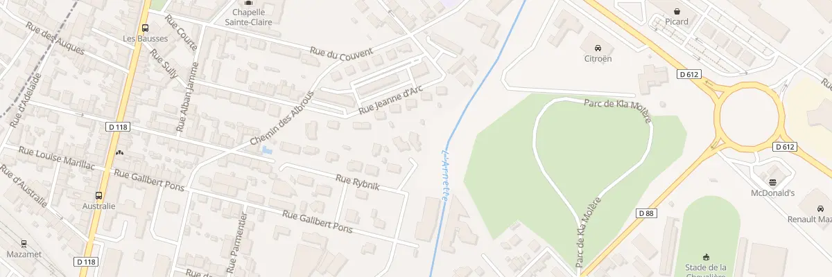 Plan du 3 Rue Rybnik à Mazamet
