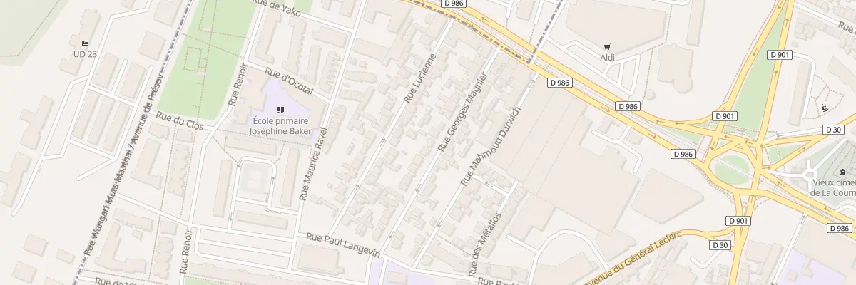 Plan du 22 Rue Georges Magnier à La Courneuve