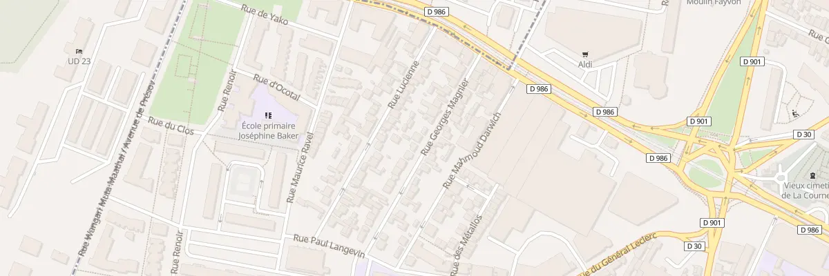 Plan du 20 Rue Georges Magnier à La Courneuve