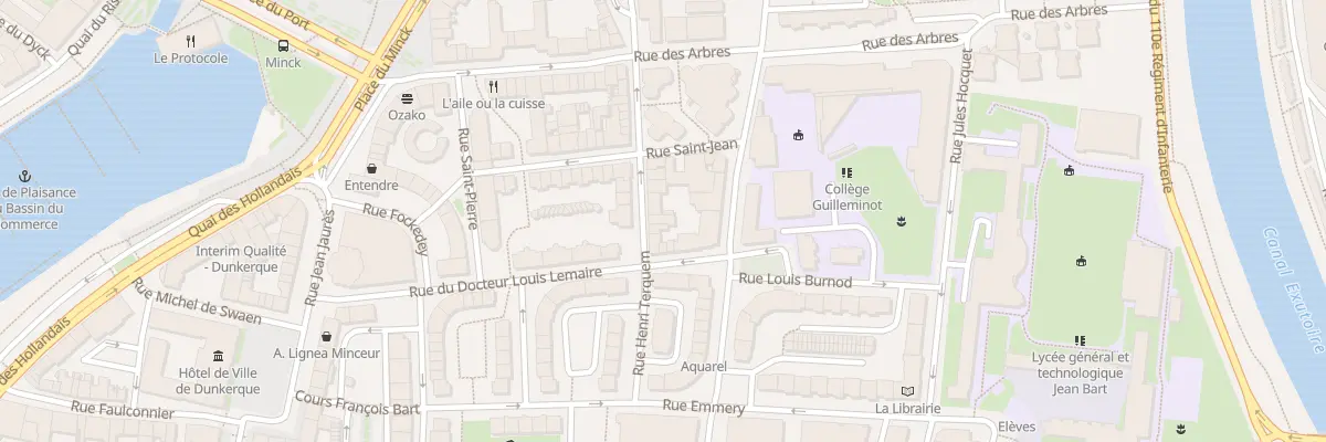 Plan du 30 Rue Henri Terquem à Dunkerque