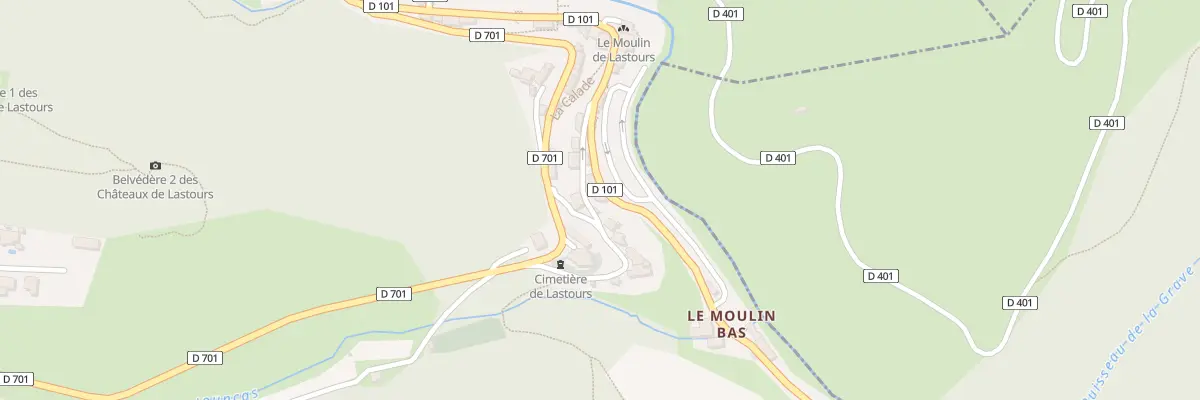 Plan du 5107 Le Village à Lastours