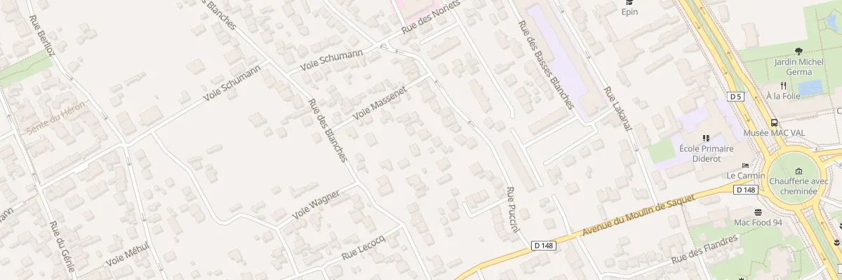 Plan du 25 Rue Puccini à Vitry-sur-Seine