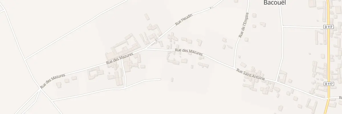 Plan du 11 Rue des Mazures à Bacouël