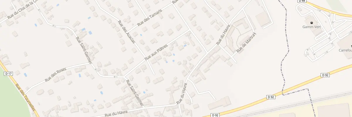 Plan du 16 Rue aux Plâtres à Précy-sur-Oise
