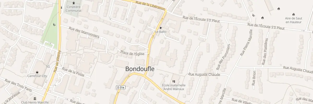 Plan du 37 Rue Charles de Gaulle à Bondoufle