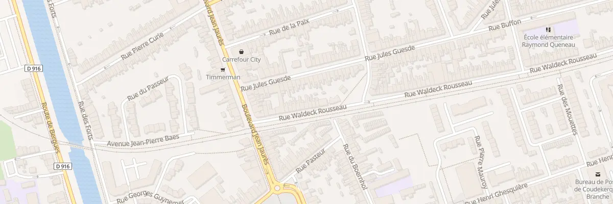 Plan du 12 Rue Waldeck Rousseau à Coudekerque-Branche