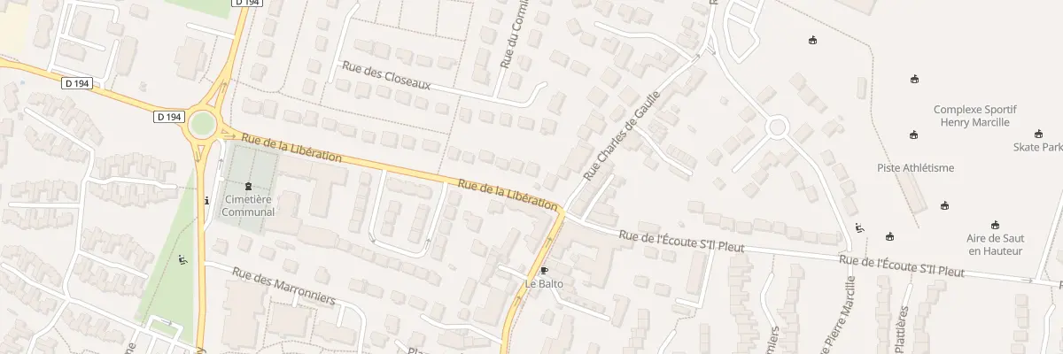 Plan du 2 Rue de la Libération à Bondoufle