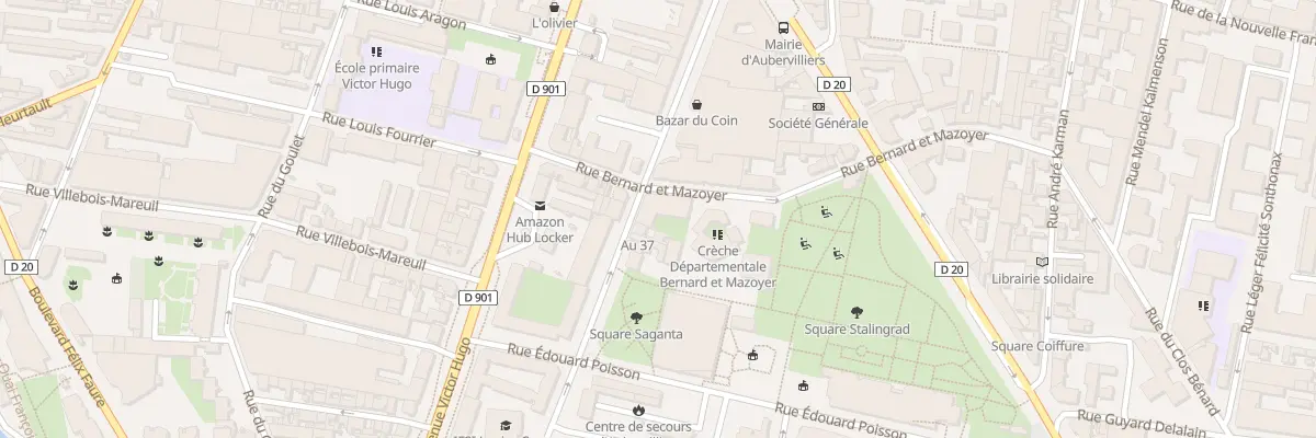 Plan du 35 Rue de la Commune de Paris à Aubervilliers